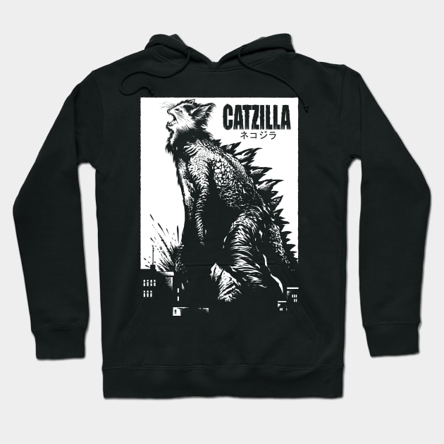 Catzilla Hoodie by wildsidecomix